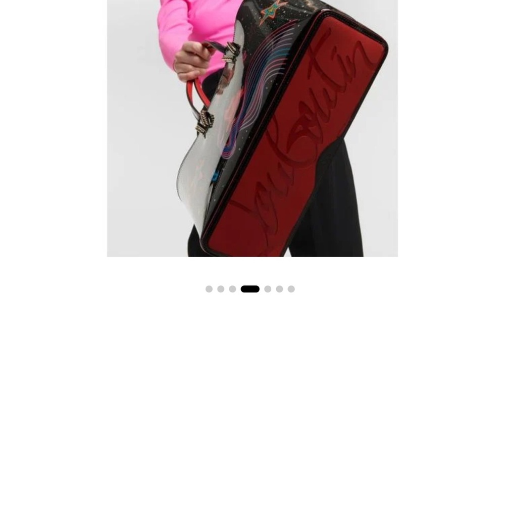 Christian Louboutin Red and Black Women's Bag